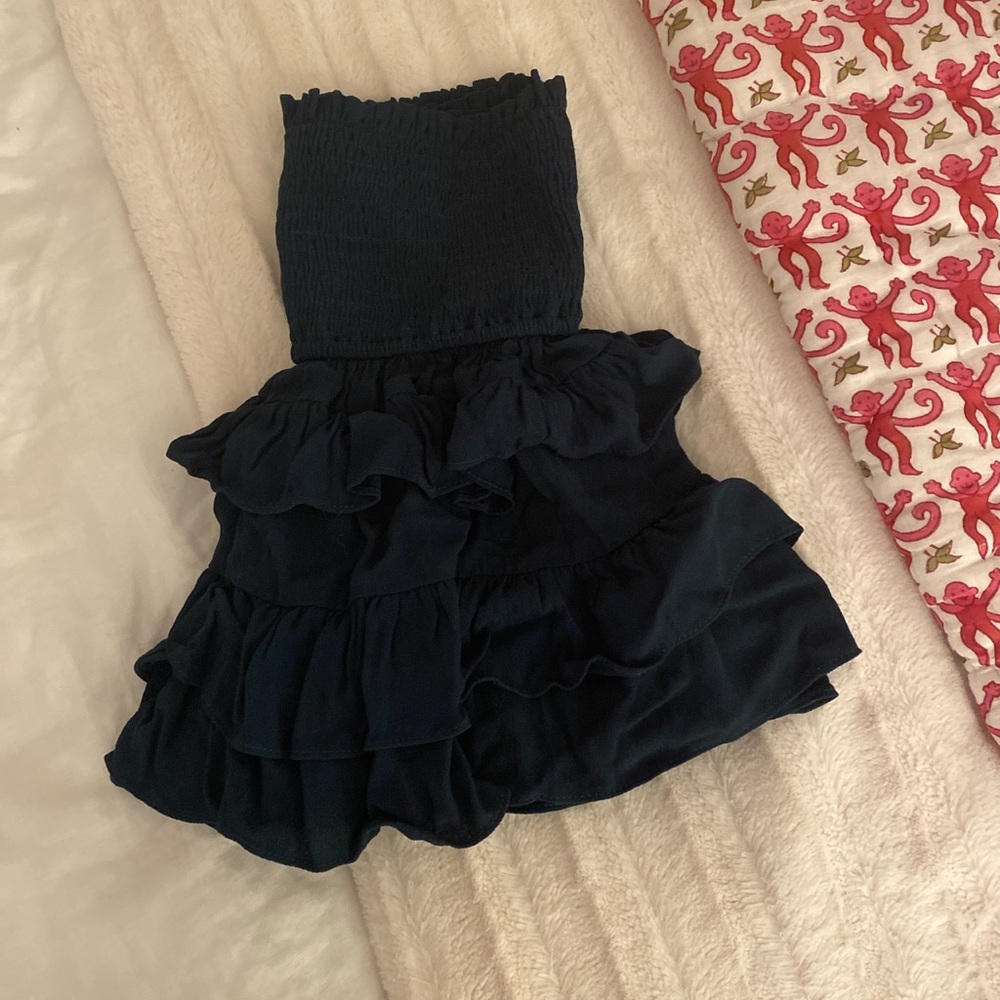 Green Ruffle Mini Skirt